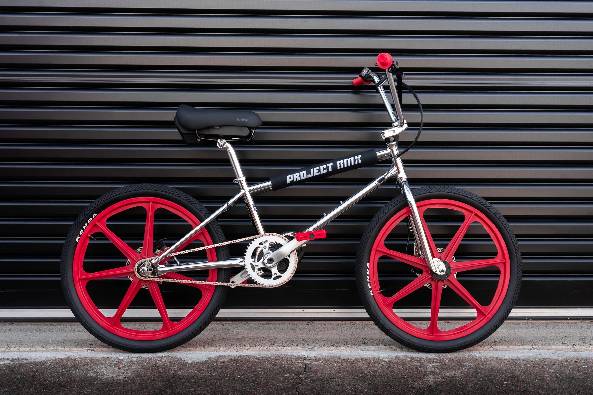Project BMX Chrome Red: The Electric BMX Bike by Evolve - Image 5